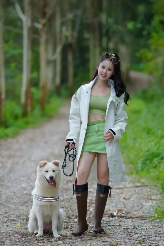 Joycorn户外野鸟靴 轻便中筒雨靴女士 防水防滑徒步登山鞋橡胶鞋