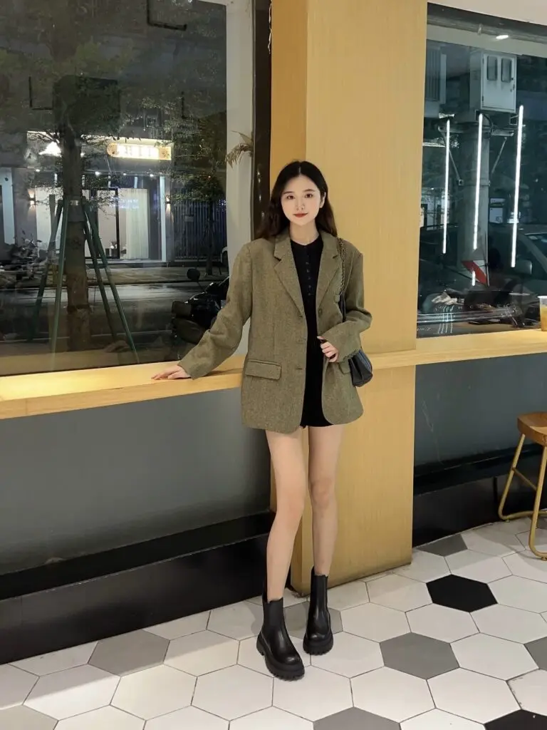 百丽切尔西靴女靴冬英伦风厚底短靴加绒烟筒靴子X2G2DDD3预