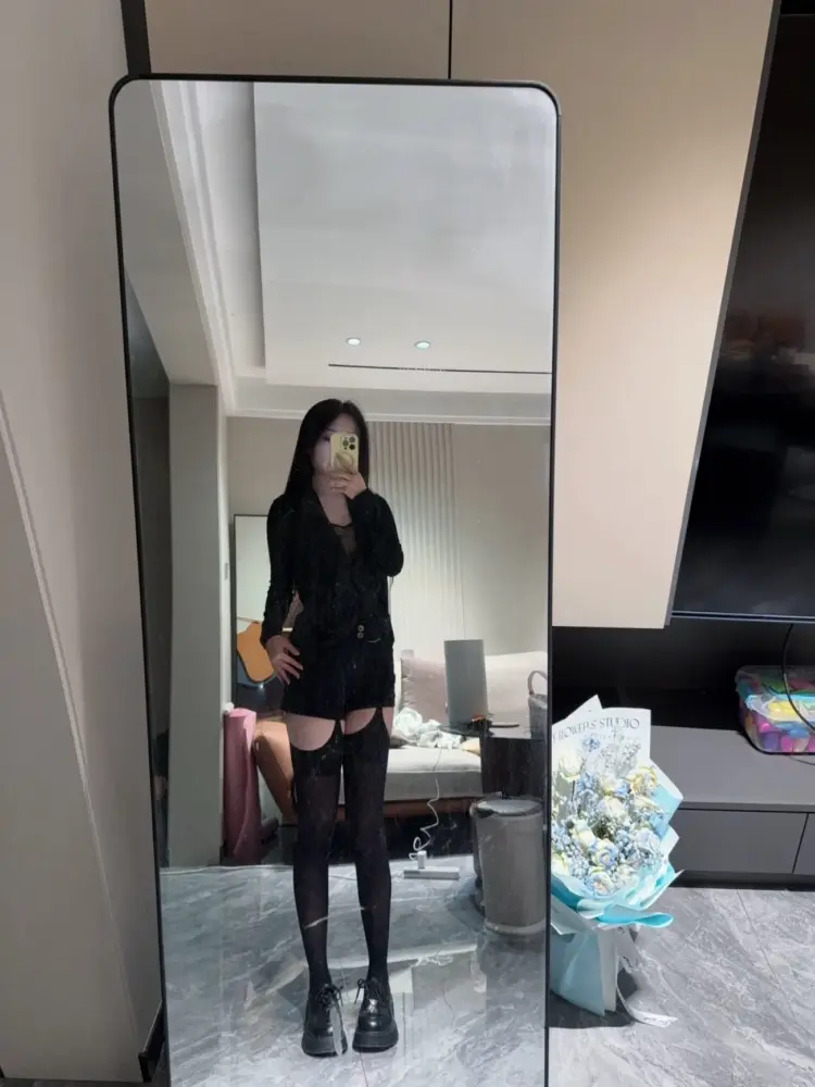 涞觅天生丝滑「柔情」柔滑四面开裆吊带黑丝一体连裤袜天鹅绒